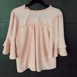 Pink high neck blouse 💕